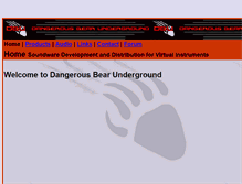 Tablet Screenshot of dangerousbear.com